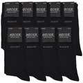 RØDER Business Socken 9 Paar bequeme Herrensocken schwarz und mix Baumwolle