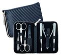 BECKER-MANICURE Erbe Solingen 7-tlg. Set Maniküre-Etui Serie CARBON Herren Leder