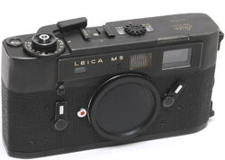 Leica M5 film camera body black 35mm rangefinder camera NEEDS SERVICE