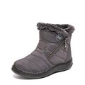 Winter Damen Schneeschuhe Wasserdicht Stiefel Warm Stiefeletten Flache Boots DE