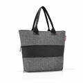 reisenthel shopper e1 Einkaufstasche Tragetasche Tasche Twist Silver 12 L / 18 L