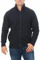 Herren Sweatjacke ohne Kapuze Zip-Jacke Reißverschluss Kragen Zipper Sweatshirt