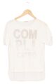 ONLY T-Shirt Damen Gr. M Weiß Kurzarm Casual Netz-Overlay