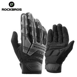 RockBros Fahrradhandschuhe Herren für Radsport Handschuhe Vollfinger Touchscreen