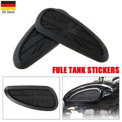 2ST Black Gas Tank Kniepolster Fit für Triumph Bonneville Scrambler Hot Thruxton