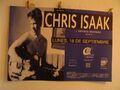 CHRIS ISAAK ORIGINAL POSTER FÜR IMMER BLAU TOUR 1995 BARCELONA 27X38 ́ ́