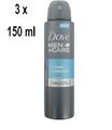 46,56€/L - 3x DOVE Men+Care Deospray "Clean Comfort" - 150ml