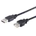 USB 2.0 Daten Verlängerungs Kabel A / A Stecker / Buchse 50cm - 5m schwarz