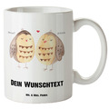 Personalisierte XL Tasse Eulen Liebe - Personalisierte Geschenke Paar Owl