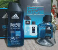 2-tlg Duftset adidas Ice Dive EdT 100 ml + 3in1 Duschgel 250 ml Geschenkset