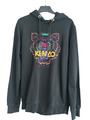 KENZO Hoodie Herren schwarz mit Stickerei, Größe M