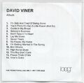 David Viner - Album - SELTENE 14-Track-CD Acetat Promo