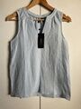 Damen Shirt Bluse Top Vero Moda Gr. XS Blau Neu