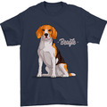 Herren-T-Shirt A Beagle Dog Illustration 100 % Baumwolle