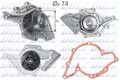 DOLZ WASSERPUMPE KÜHLMITTELPUMPE MIT RIEMENSCHEIBE passend für AUDI 100 A6 V8 | 