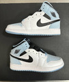 Jordan 1 Mid SE ""Ice Blue"" GS | Größe UK 5,5 US 6 | Brandneu