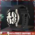 Silicone Strap Smart Watch Band for Samsung Galaxy Watch 6 5 4 Band (Black) SN9F