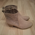 Marco Tozzi Damen Stiefelette Beige Gr 37 Top