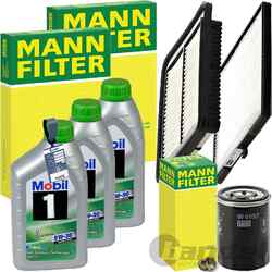 MANN INSPEKTIONSPAKET+MOBIL1 5W-30 MOTORÖL passend für 1.0-1.2 KIA PICANTO II TA