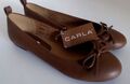  Damenschuhe Schuhe  Ballerinas CARLA  Braun   Gr.38  NEU 