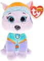 TY Paw Patrol Everest mit Glitzer Augen Glubschis Top Plüschtier (15 cm) Neu