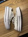 Converse All Star Lift Plateau Chucks OX Sneaker Gr. 39,5 Canvas weiß BC265