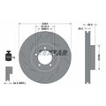 2x Bremsscheibe TEXTAR 92214005 passend für PORSCHE