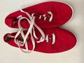 italienische Damen Stoffschuhe Gr. 38 in Rot