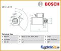 Starter BOSCH 0986025390 für Renault Megane III Coupe