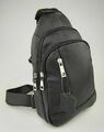 Echt Leder Cityrucksack Crossbag Crossbody Rucksack Umhängetasche Herren Damen