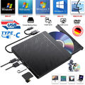 5 in1 Externes DVD Laufwerk USB 3.0 Brenner Slim CD DVD-RW Brenner mit Type C DE