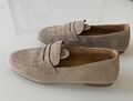 Gabor Damen Slipper & Mokassins Ballerina Loafer Gr. 39  / 6 Beige w.Neu!