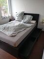 bett 140x200 mit matratze und lattenrost holz