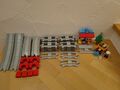 LEGO DUPLO Eisenbahn Schienen Brücke Bahnsteig/Bahnhof mit Zubehör hellgrau TOP