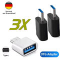 USB C auf USB A - Adapter OTG USB-Stick 3x │ Samsung Xiaomi MacBook Buchse