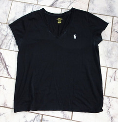 ♛   POLO Ralph Lauren  ♛ T-shirt ♛ Baumwolle    ♛  Gr. M  ♛  Basic  in schwarz