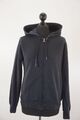 Champion Damen Sweatjacke L schwarz uni Kapuze Zip Sweat mit Baumwolle