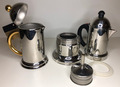 Espressokocher und Kanne Set Edelstahl Inox Italien Design