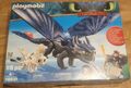 Playmobil Dragons 70037 Ohnezahn und Hicks mit Babydrachen  neuwertig !