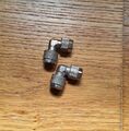 2x Anschraubtülle 10/8mm (8x1mm) L Schlauchverbinder G1/4" 90°