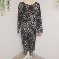 Damen Kleid Leoparden Bexleys Stretch Festlich Abend Gr. 48 Wie Neu