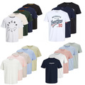 3 & 5 Multipack Jack Jones Herren T-Shirt schlicht Marke Baumwolle T-Shirt Top Geschenk S-2XL