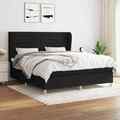 Boxspringbett mit Matratze Bettgestell Polsterbett Lattenrost Bett Stoff vidaXL