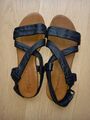 schwarze Leder-Sandalen Gr. 39 "Tamaris" wie neu