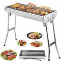 Grill BBQ Holzkohlegrill Klappgrill Camping Standgrill Tragbar Edelstahl