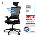 Ergotopia NextBack - Ergonomischer Bürostuhl Drehstuhl mit Kopfstütze - B-Ware