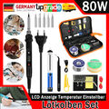 Lötkolben Set Lötset 60W / 80W Lötstation Temperatur Einstellbar Soldering Iron