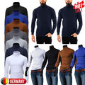 Herren Langarmshirt Rollkragen Pullover Unterhemd Sweatshirt Thermohemd M-2XL DE