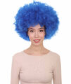 Erwachsene Unisex Mehrfarbig Afro Clown Perücke, Am besten für Halloween, HW-241A