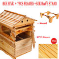 Auto Seep Honey Bee Hives Beekeeping Boxes + 7 Upgrad Bee Frames + HIVE STAND